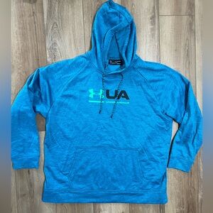 Under Armour Teal Blue Men's Cold Gear Hoodie XXL
